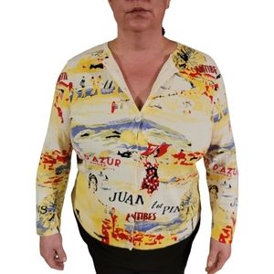 CJ Banks Cardigan French Theme Pin Up girls plus size 1x 20